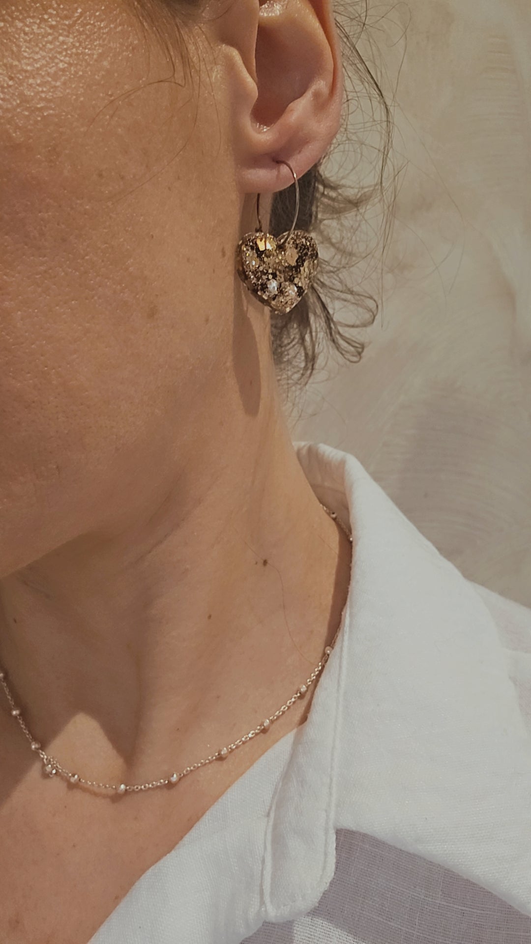 Boucles d'oreilles black and gold