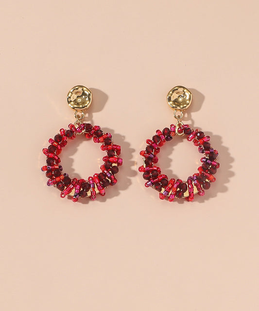 Boucles d'oreilles rouge