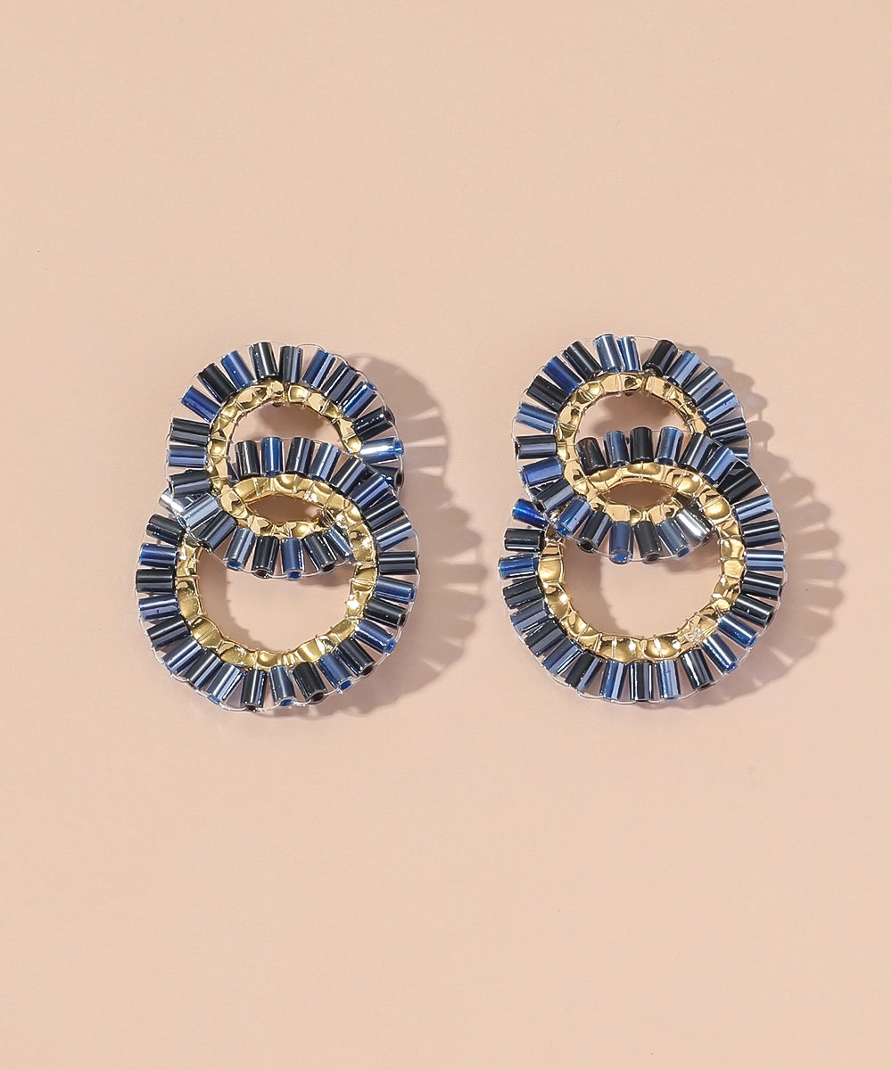 Boucles d'oreilles bleu