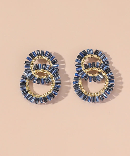 Boucles d'oreilles bleu