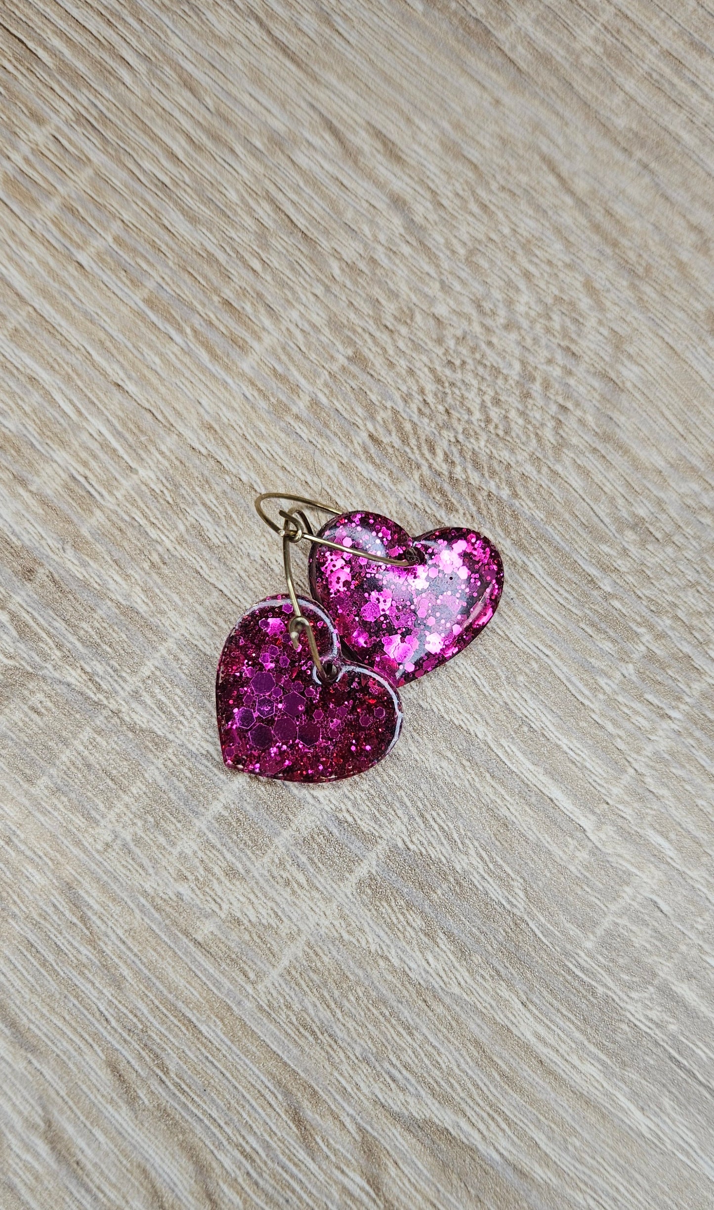Boucles d'oreilles fuchsia