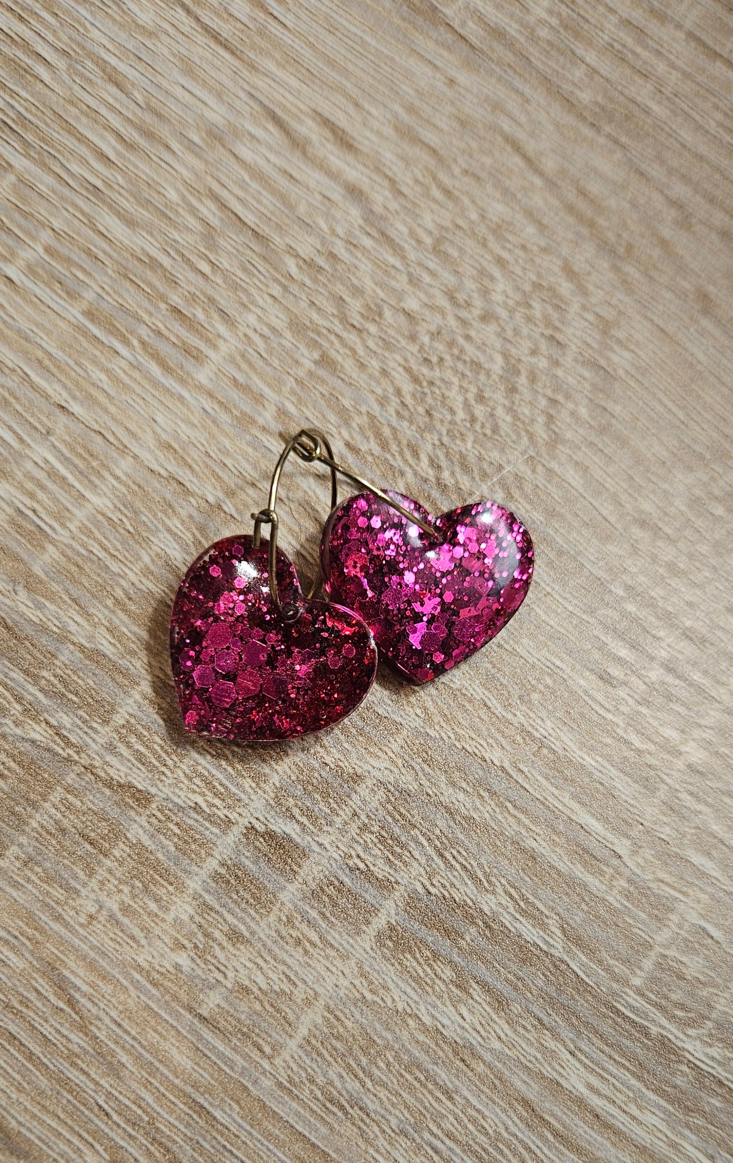 Boucles d'oreilles fuchsia